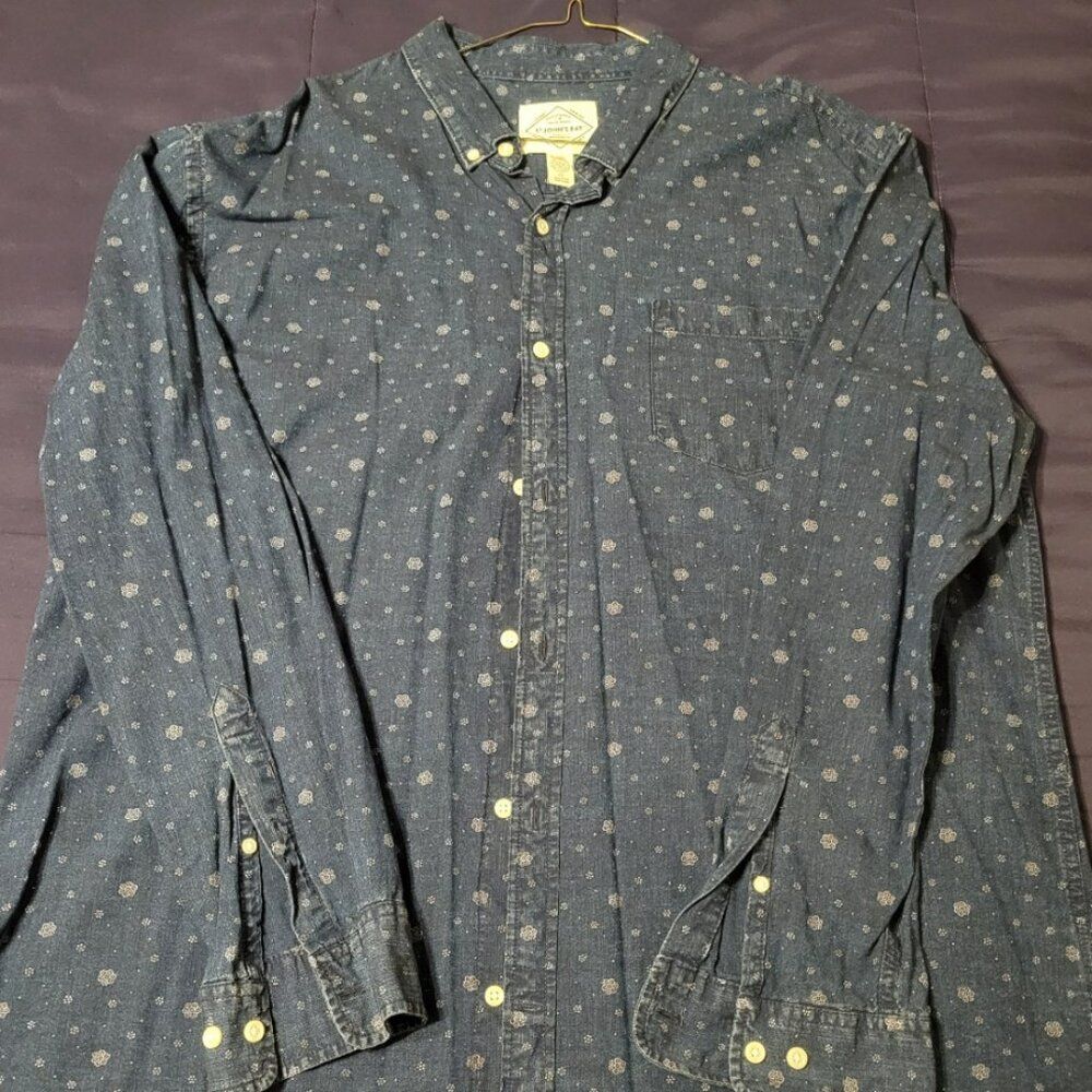 MENS XXL ST JOHN'S BAY CASUAL BUTTON DOWN SHIRT